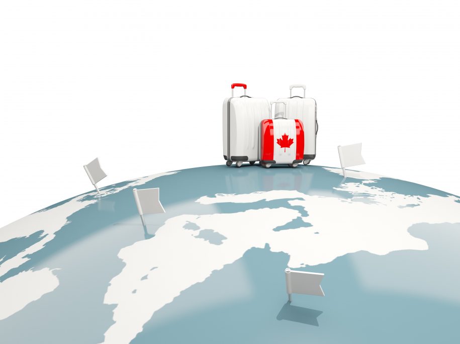 Graphic of Canadian luggage