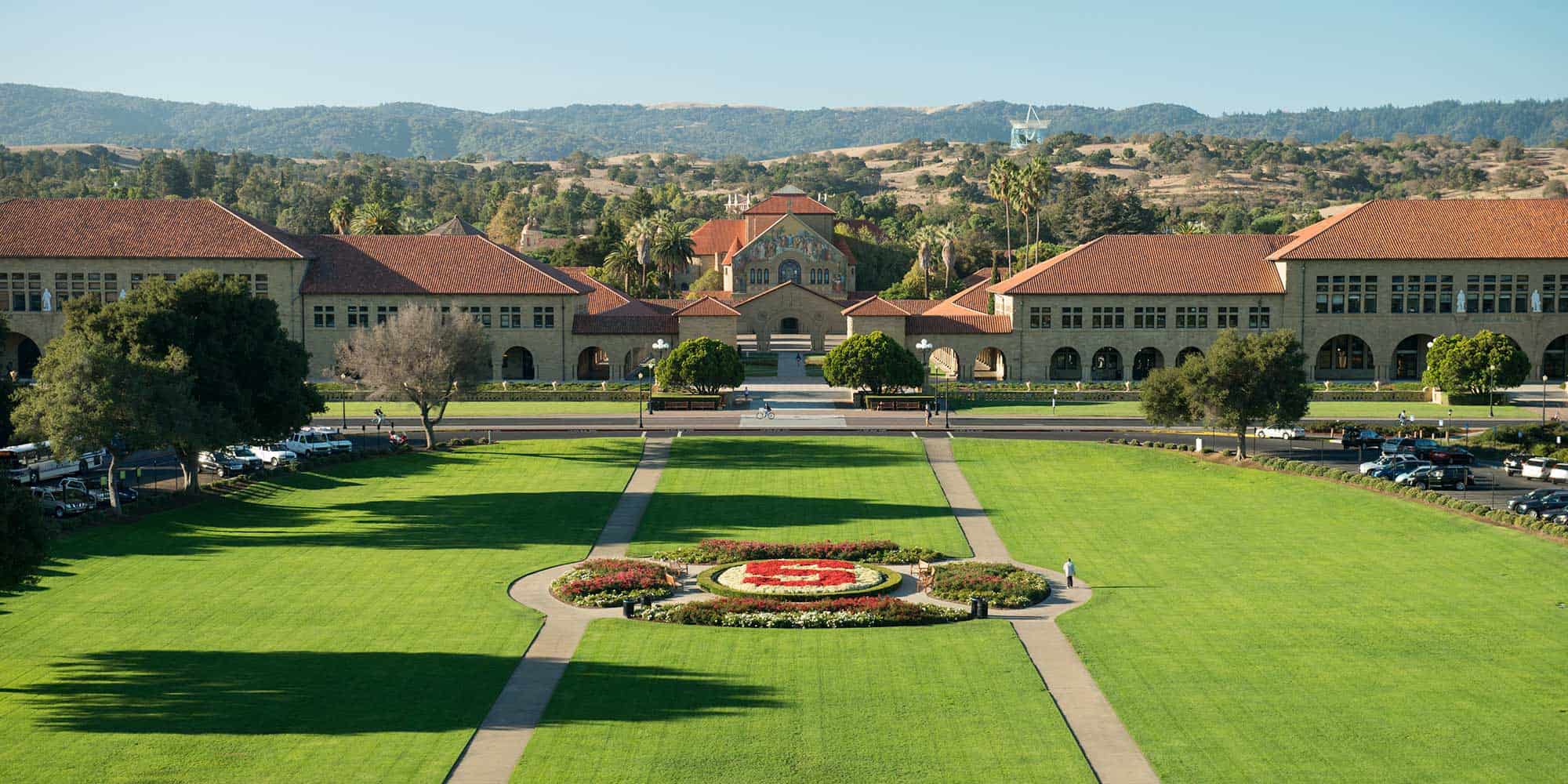 A photo of Stanford University's campus.