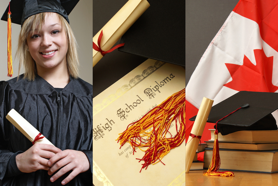 Canadian female with diploma