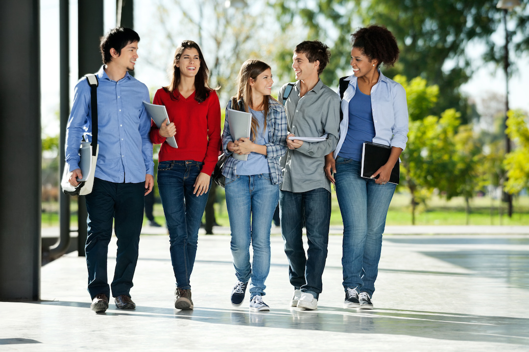 Group walking together