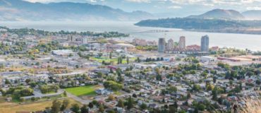 Aerial photo of Kelowna, British Columbia