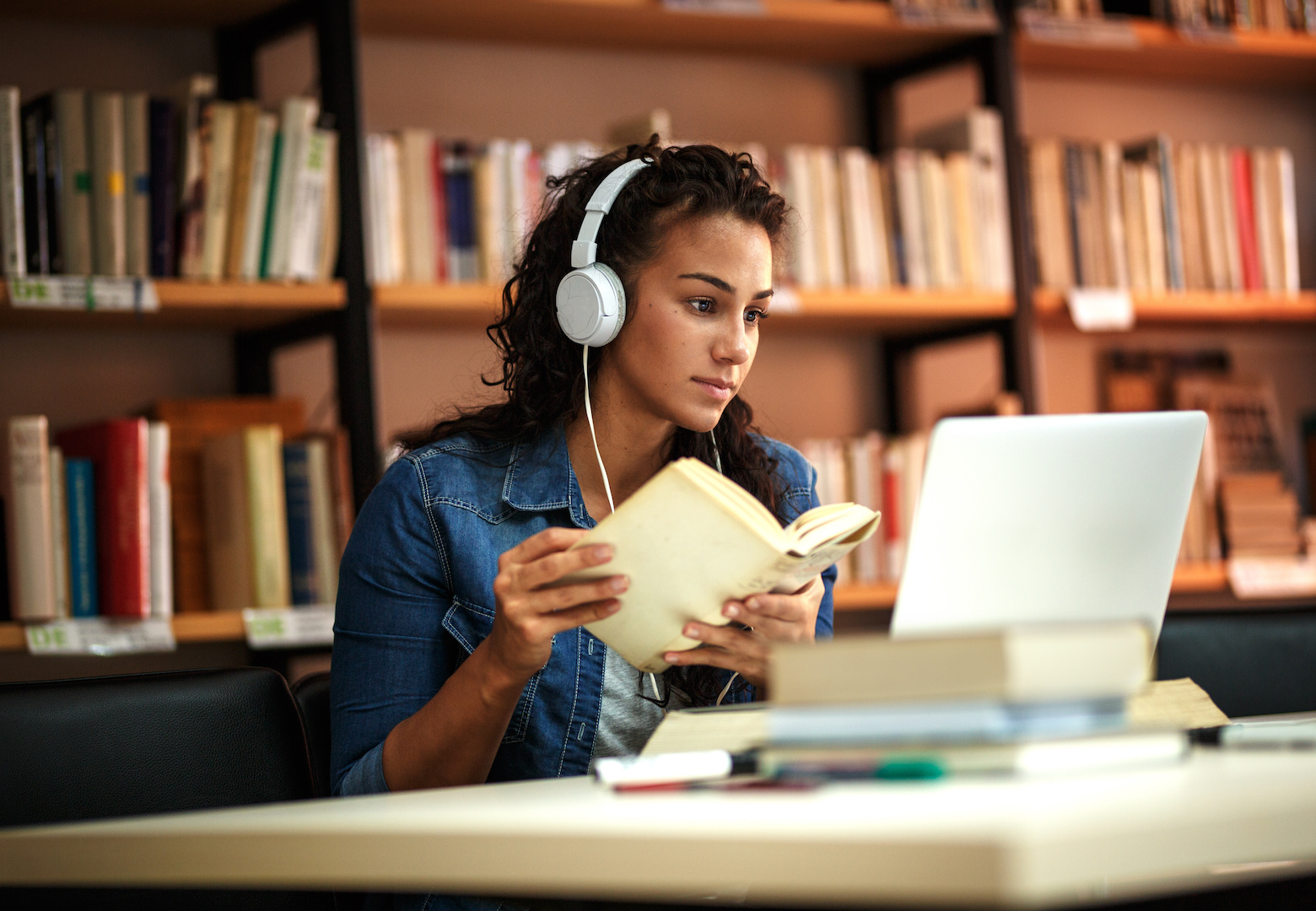 Woman studying
