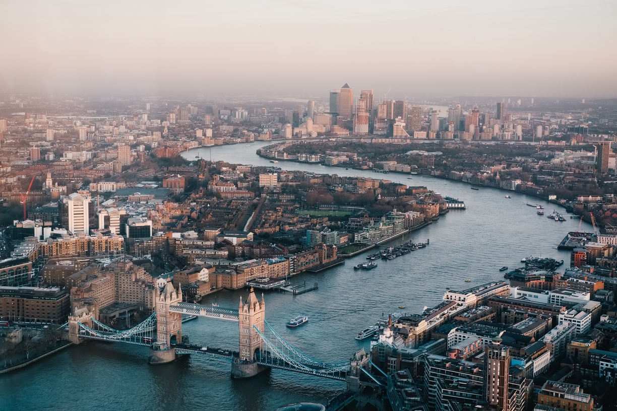 City of London from above