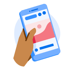 An illustration of a phone.