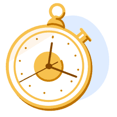 A illustration of a stopwatch.