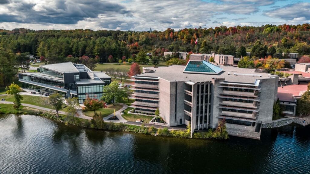 Trent University campus from above