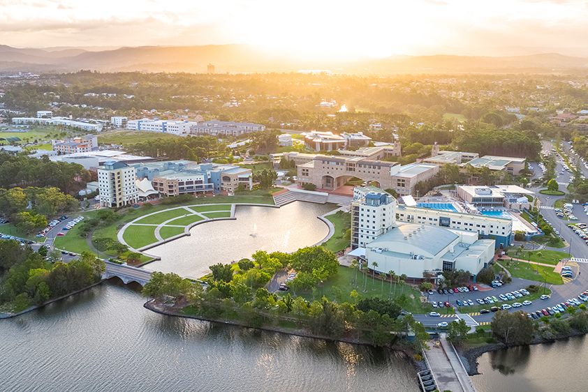 Aerial shot of Bond University