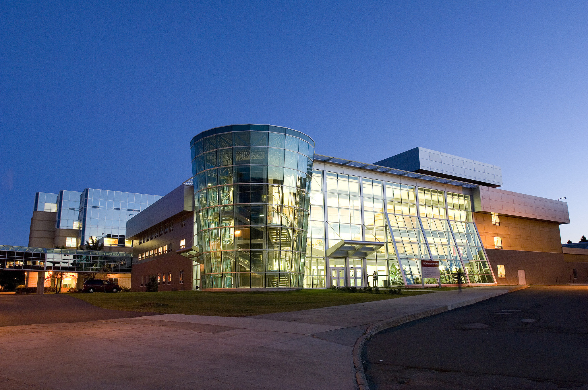 Memorial University of Newfoundland campus at dusk
