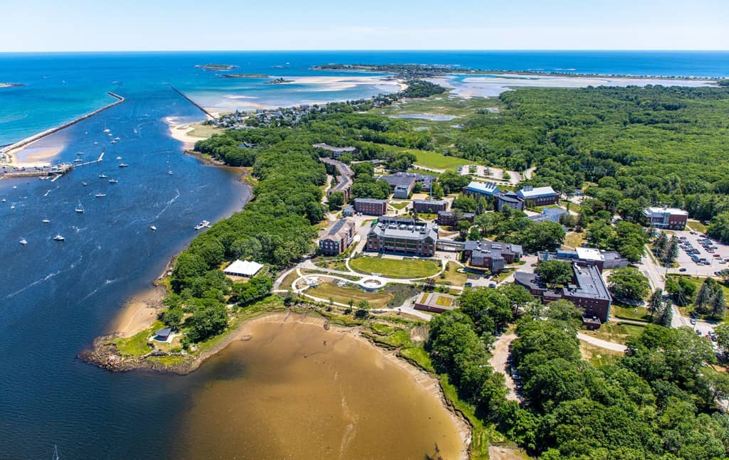 A photo of the University of New England's campus.