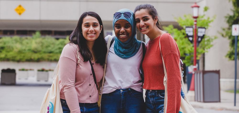 Three students at the University of Ottawa