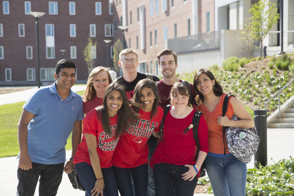 Un grupo de estudiantes de la Universidad de Central Missouri