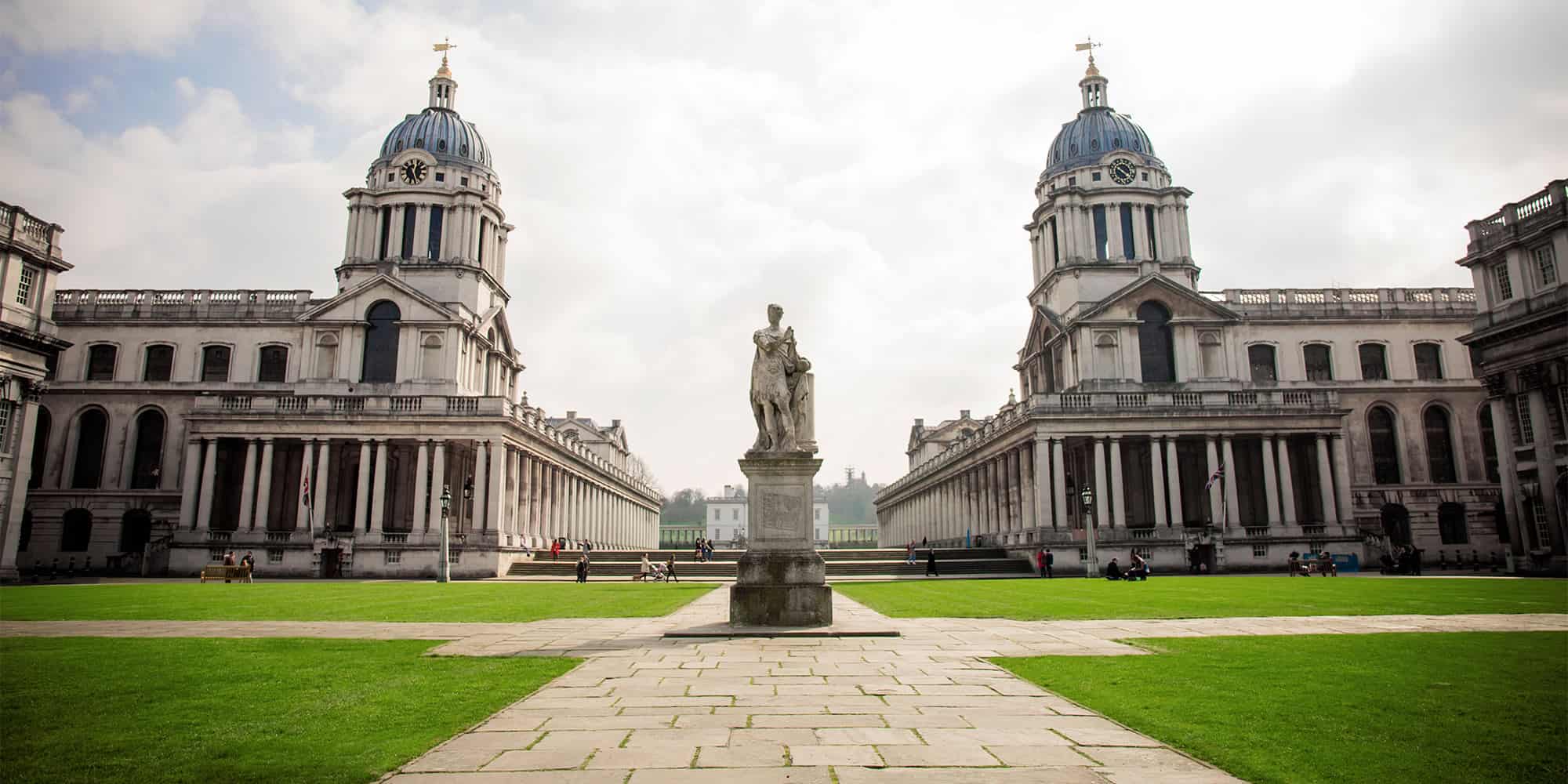 A photo of the University of Greenwich's campus.