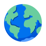 Illustration of a globe, representing fun facts about Canada's population.