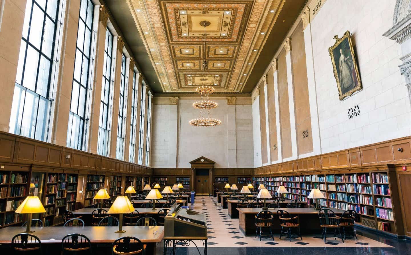 A photo of Columbia College library.