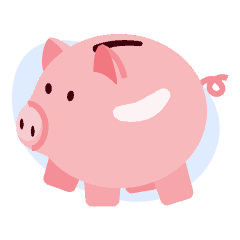 An illustration of a piggy bank.