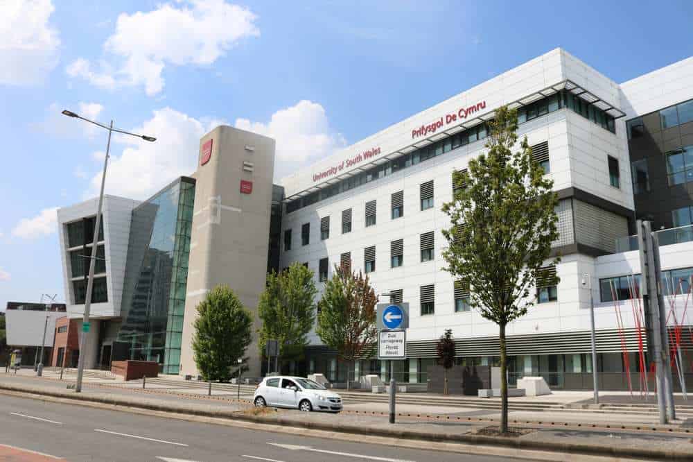 A photo of the University of South Wales' campus.