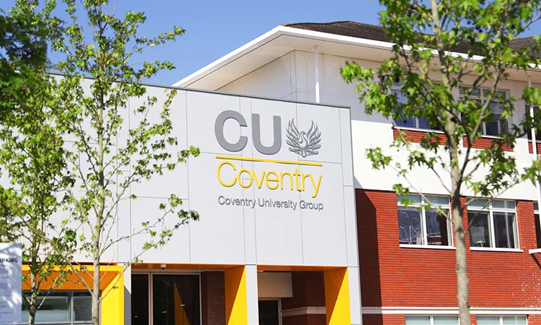 A photo of CU Coventry University Group's campus.