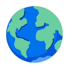 An illustration of a globe.