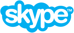 An illustration of Skype's logo. 
