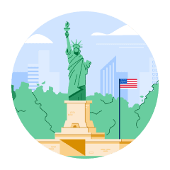 Illustration of the Statue of Liberty