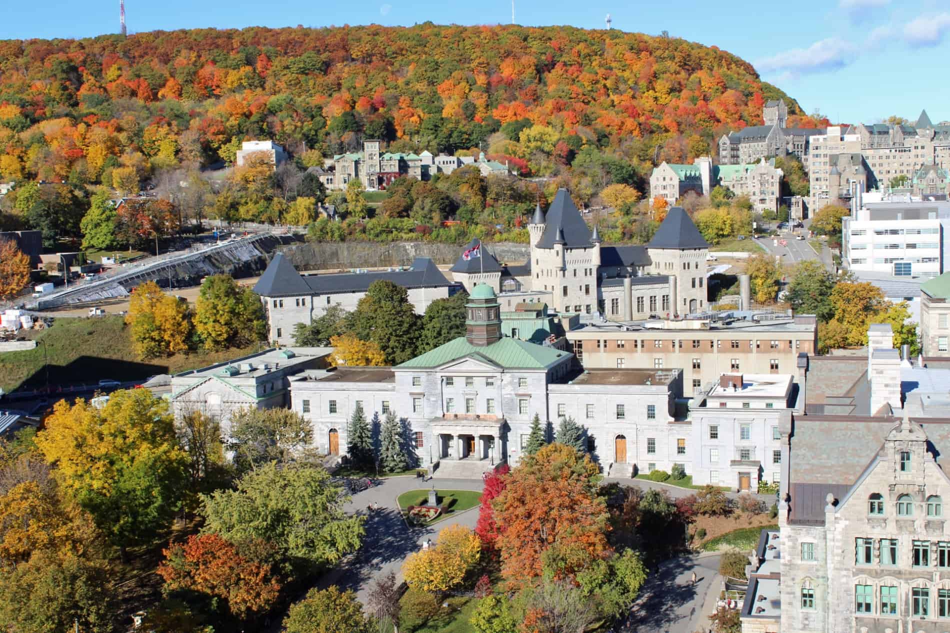 A photo of Mcgill University's campus.