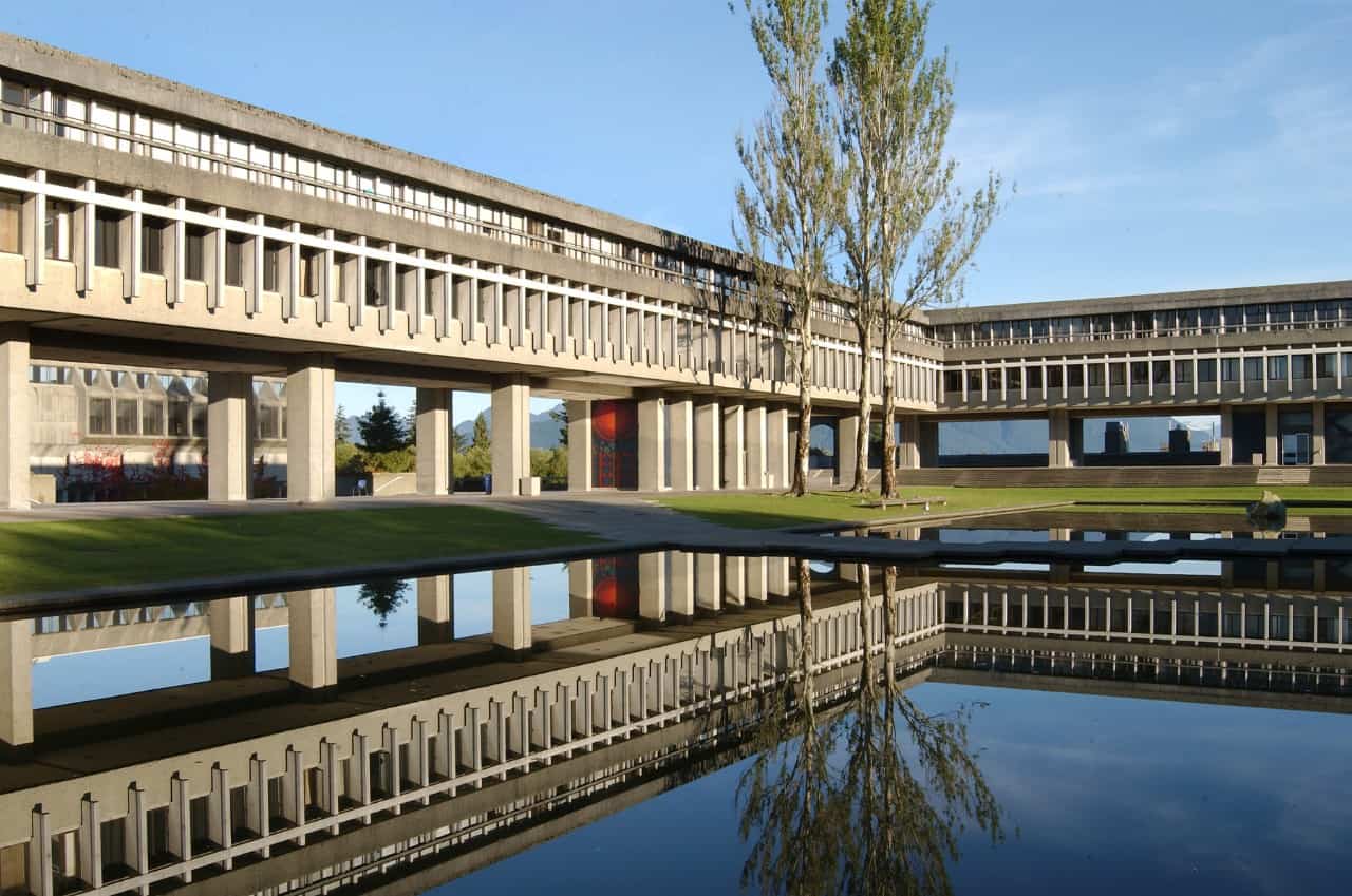 A photo of Simon Fraser University.
