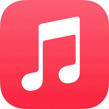 Apple music logo.
