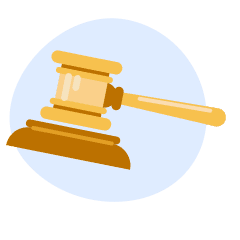 An illustration of a gavel.