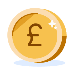 Illustration of a UK pound.