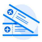 An illustration of plane tickets.