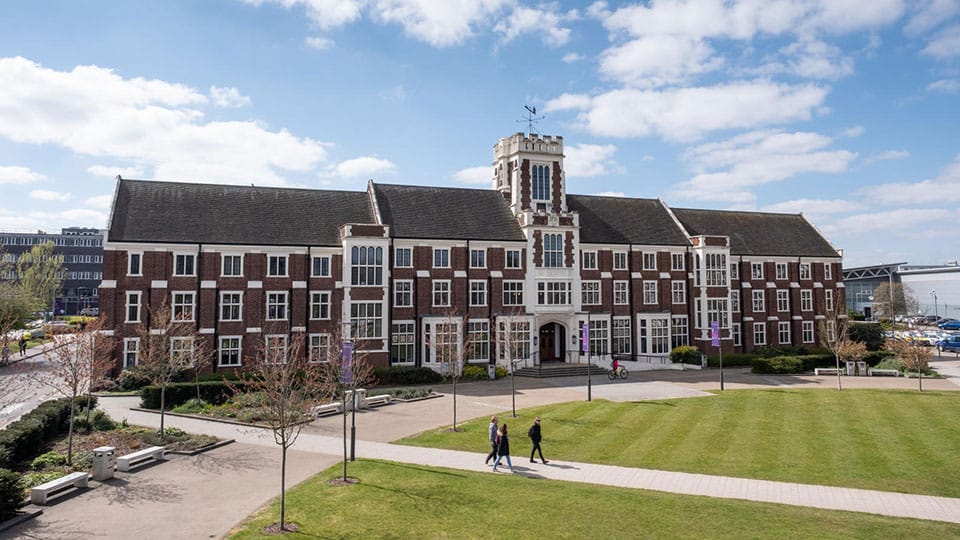 A photo of Loughborough University's campus.