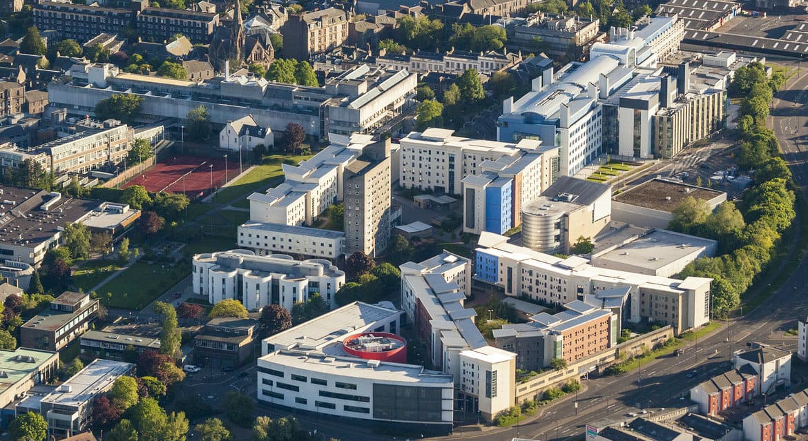 A photo of the University of Dundee's campus.
