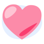 A pink heart.