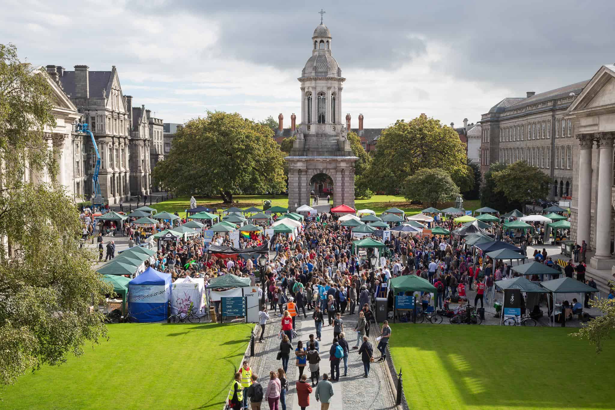 A photo of Trinity College Dublin's campus.