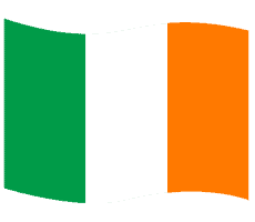 An illustration of the Irish flag.