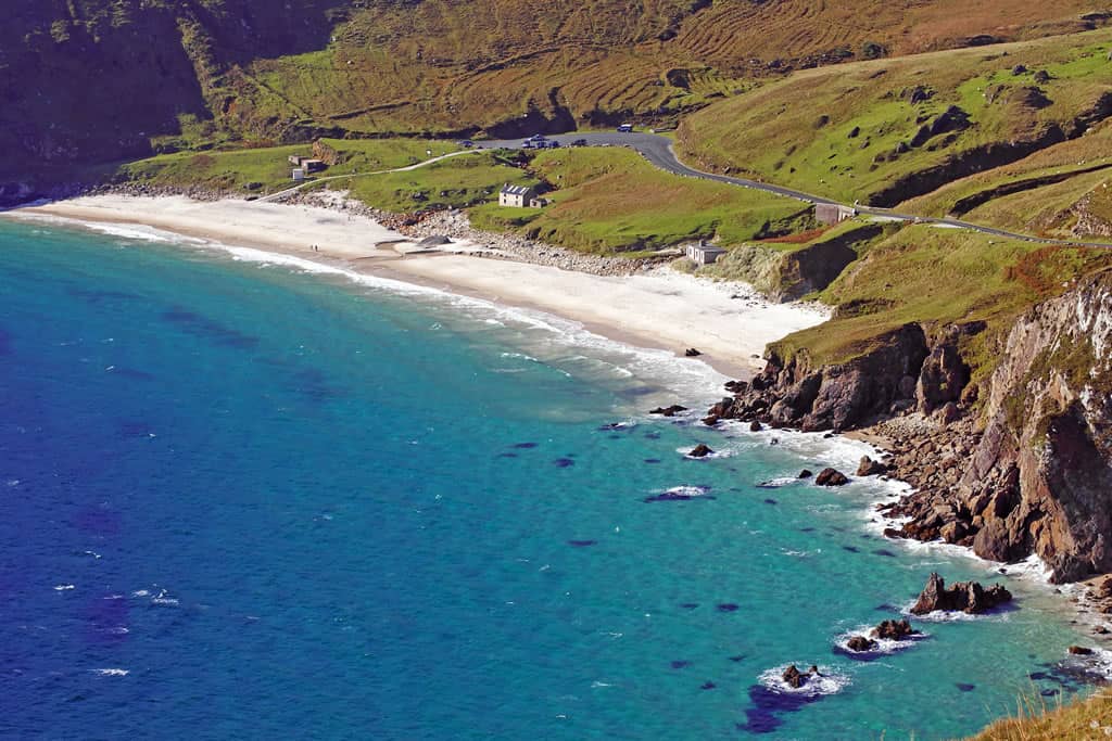 A photo of Keem Beach in Achill Island.