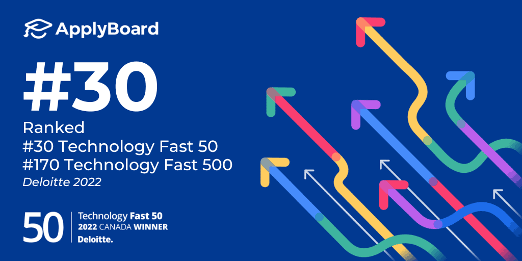 ApplyBoard's Fast 50 and Fast 500 ranking 2022