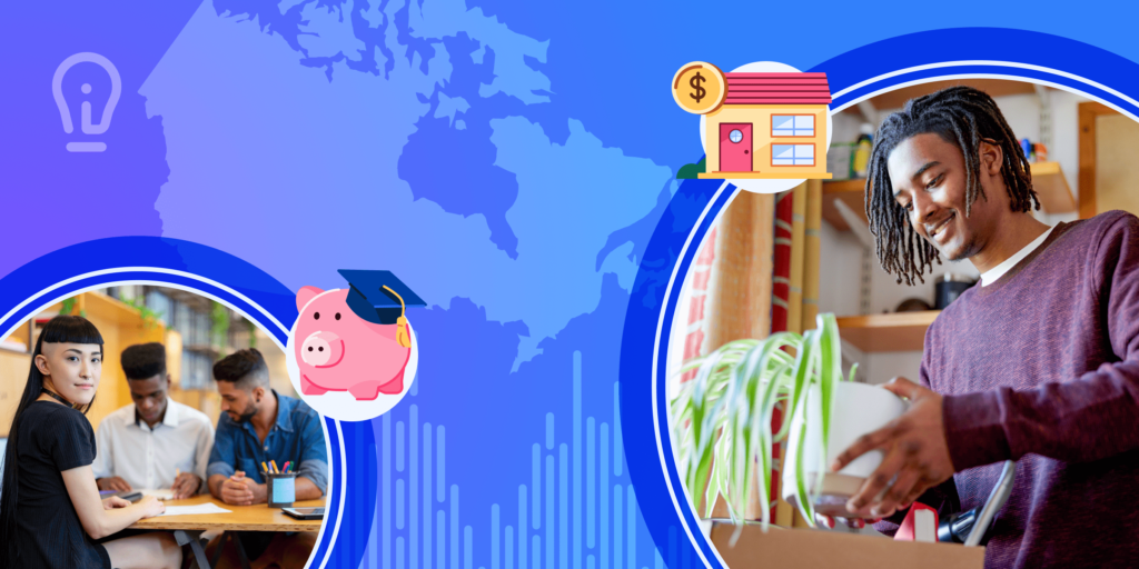 Banner image for ApplyInsights focusing on Canadian housing and tuition costs